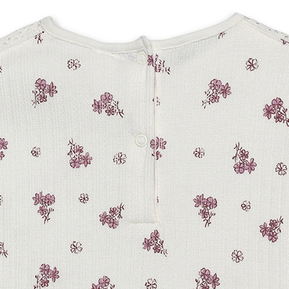 Baby Girls All-Over Floral Print Top, Off White