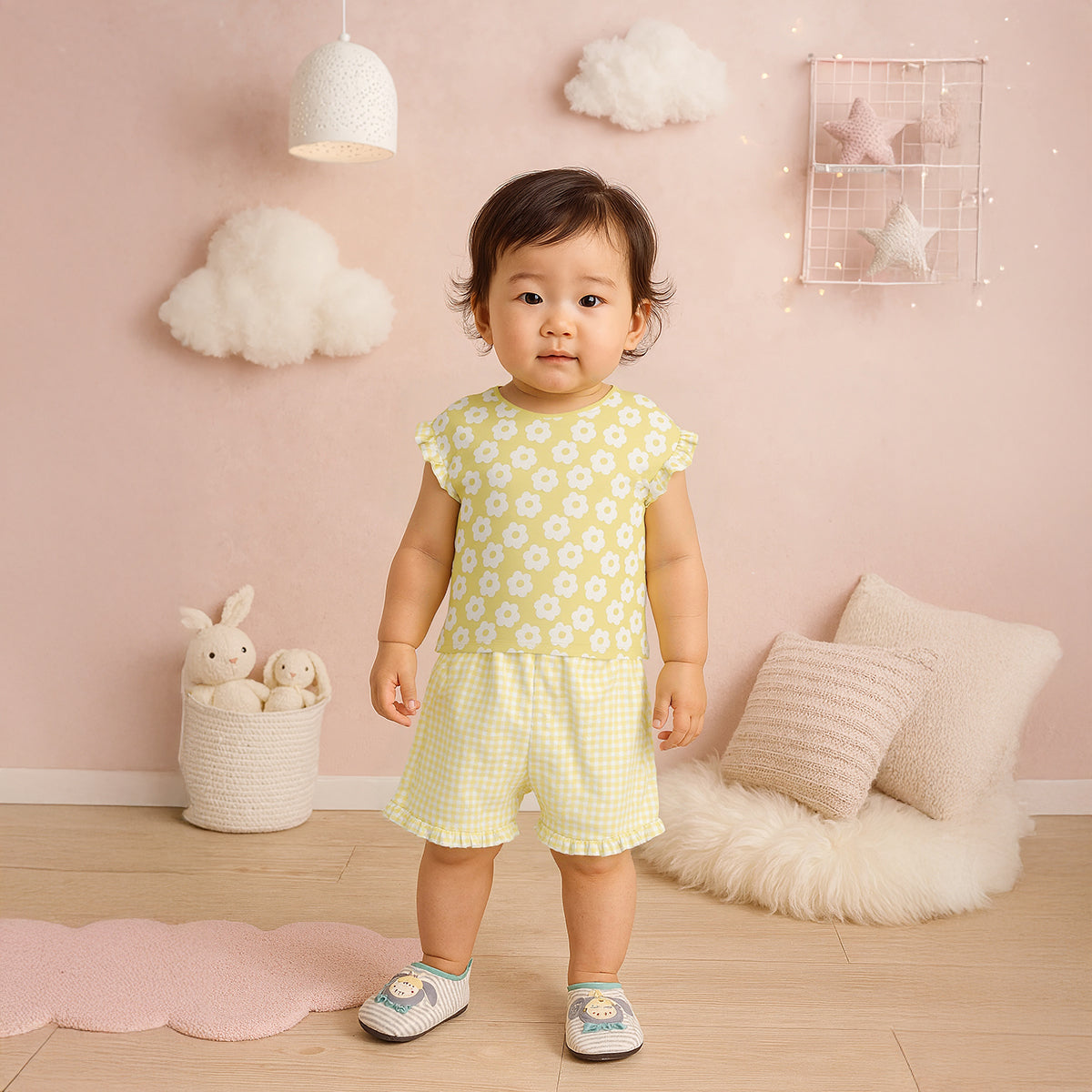 Baby Girls Dress & Everyday Outfit Bundle - Multicolour