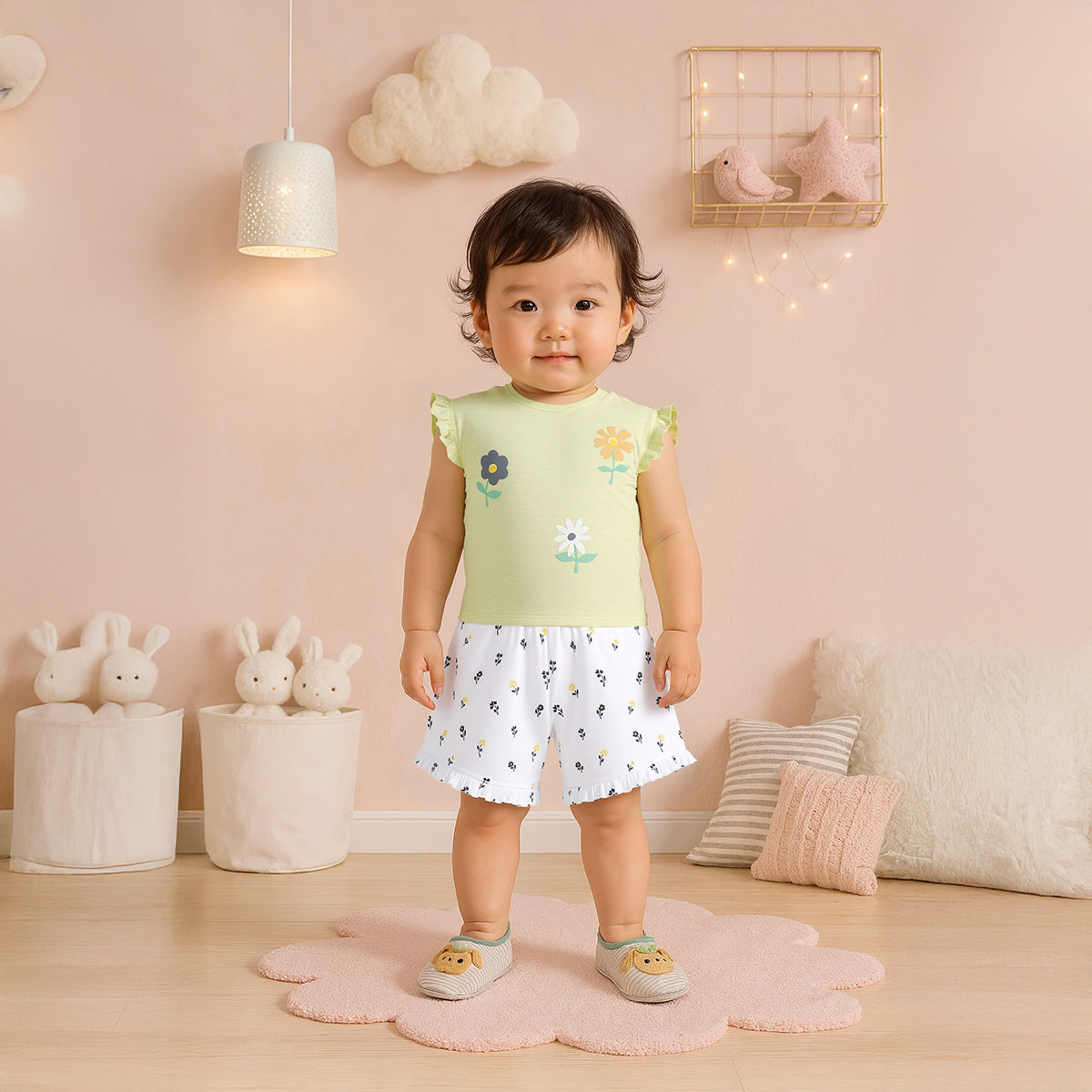 Baby Girls Dress & Everyday Outfit Bundle - Multicolour