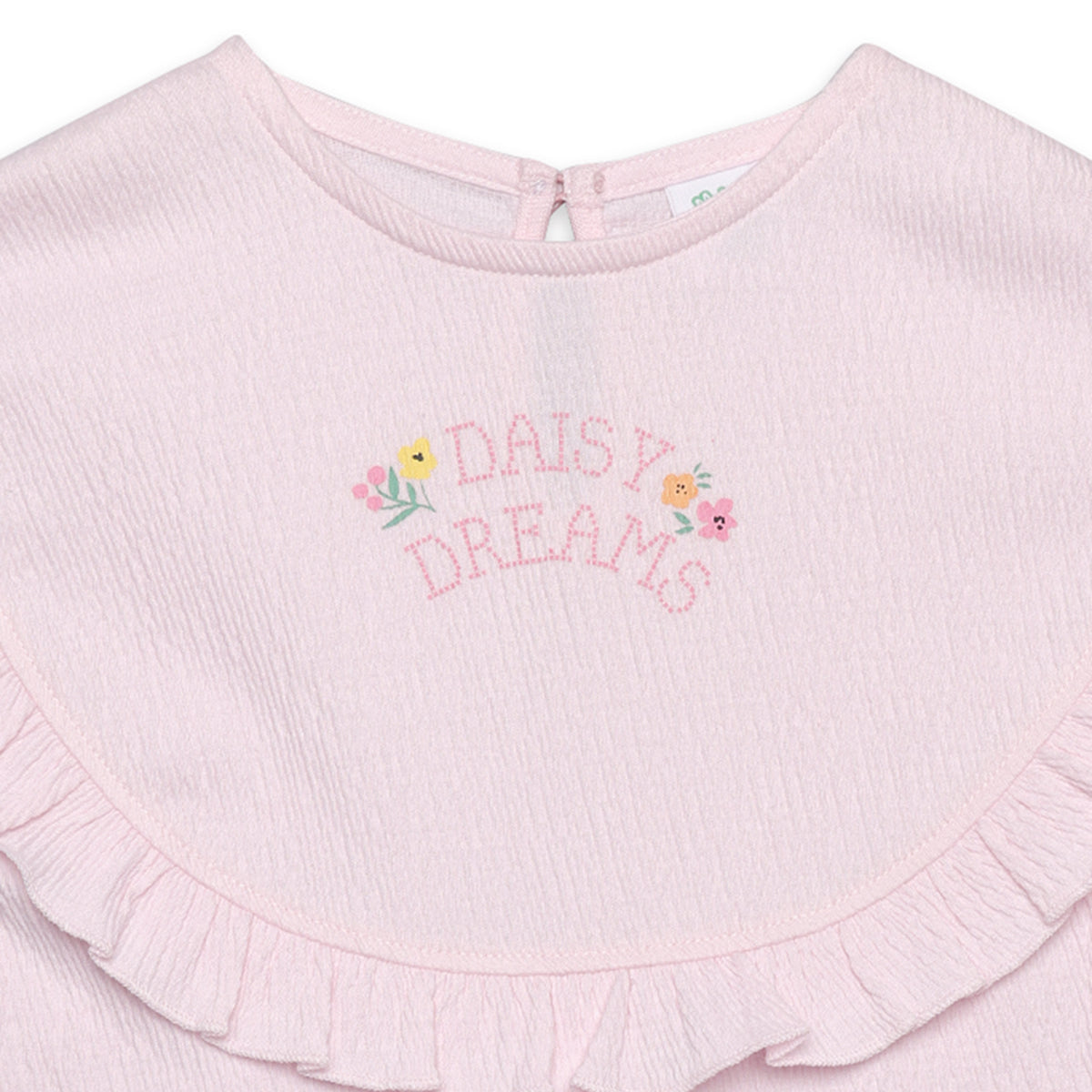 Baby Girls Daisy Dreams Ruffle Yoke Top, Light Pink