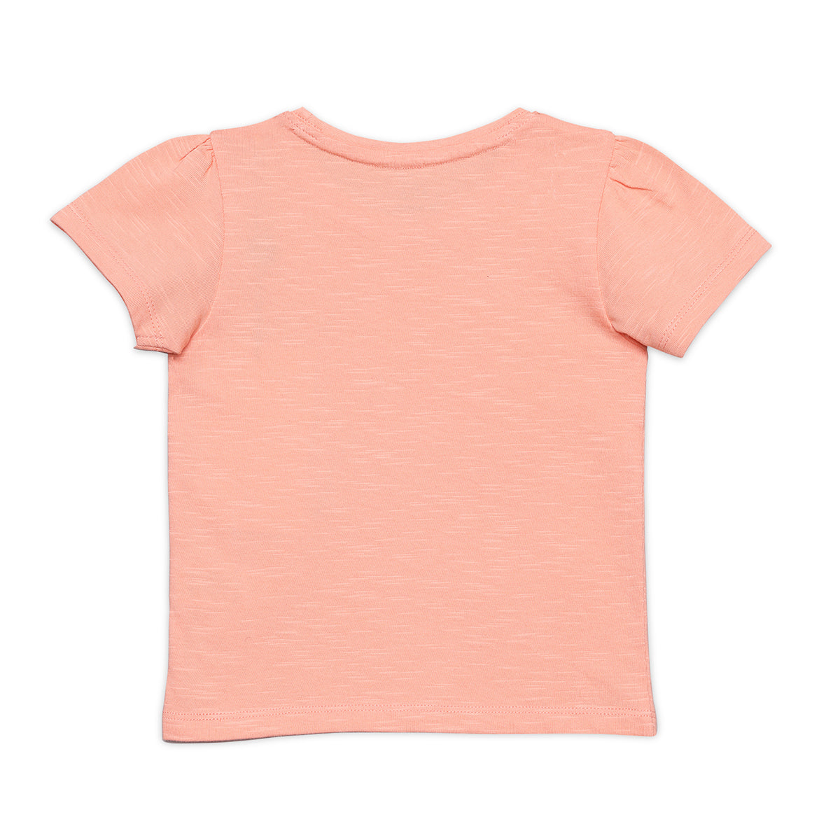Baby Girls Graphic Slogan Top, Peach