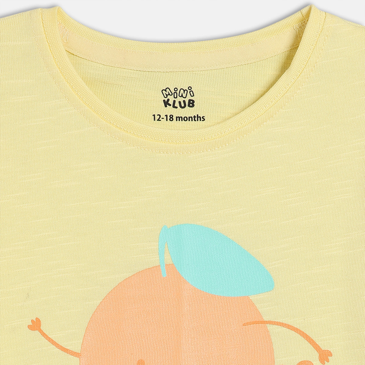 Baby Girls Graphic Knit T-Shirt,  Yellow and Orange