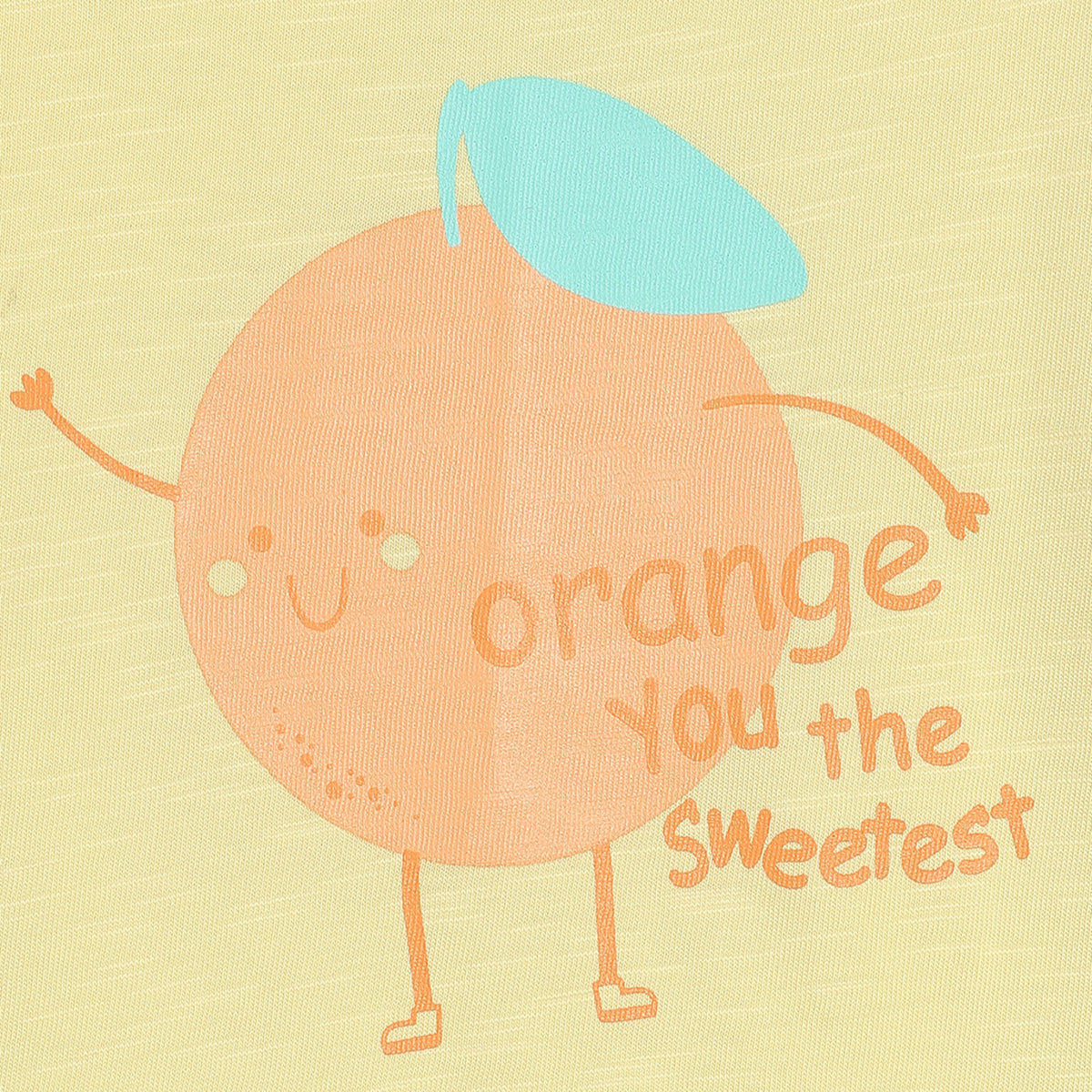 Baby Girls Graphic Knit T-Shirt,  Yellow and Orange