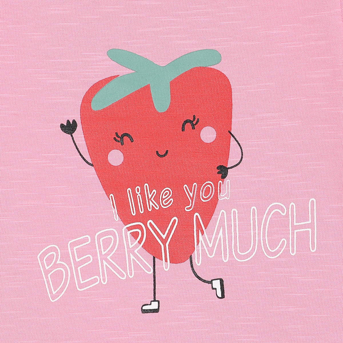 Baby Girls Strawberry Graphic Knit Top, Pink