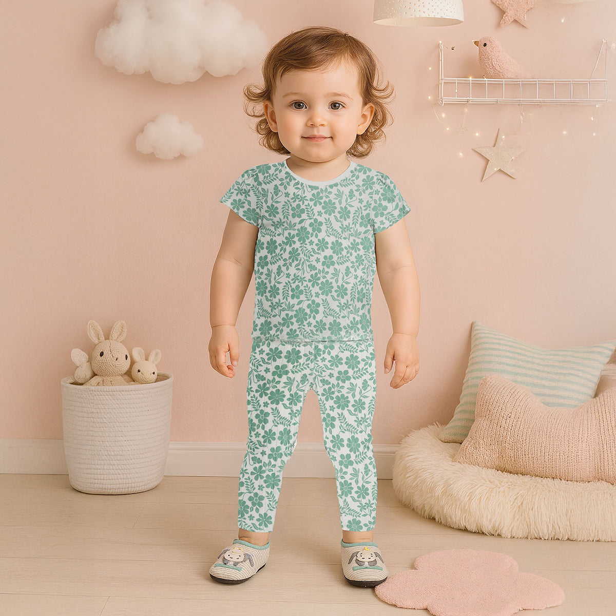 Baby Girls Printed Leggings Pack of 3 - Multicolor