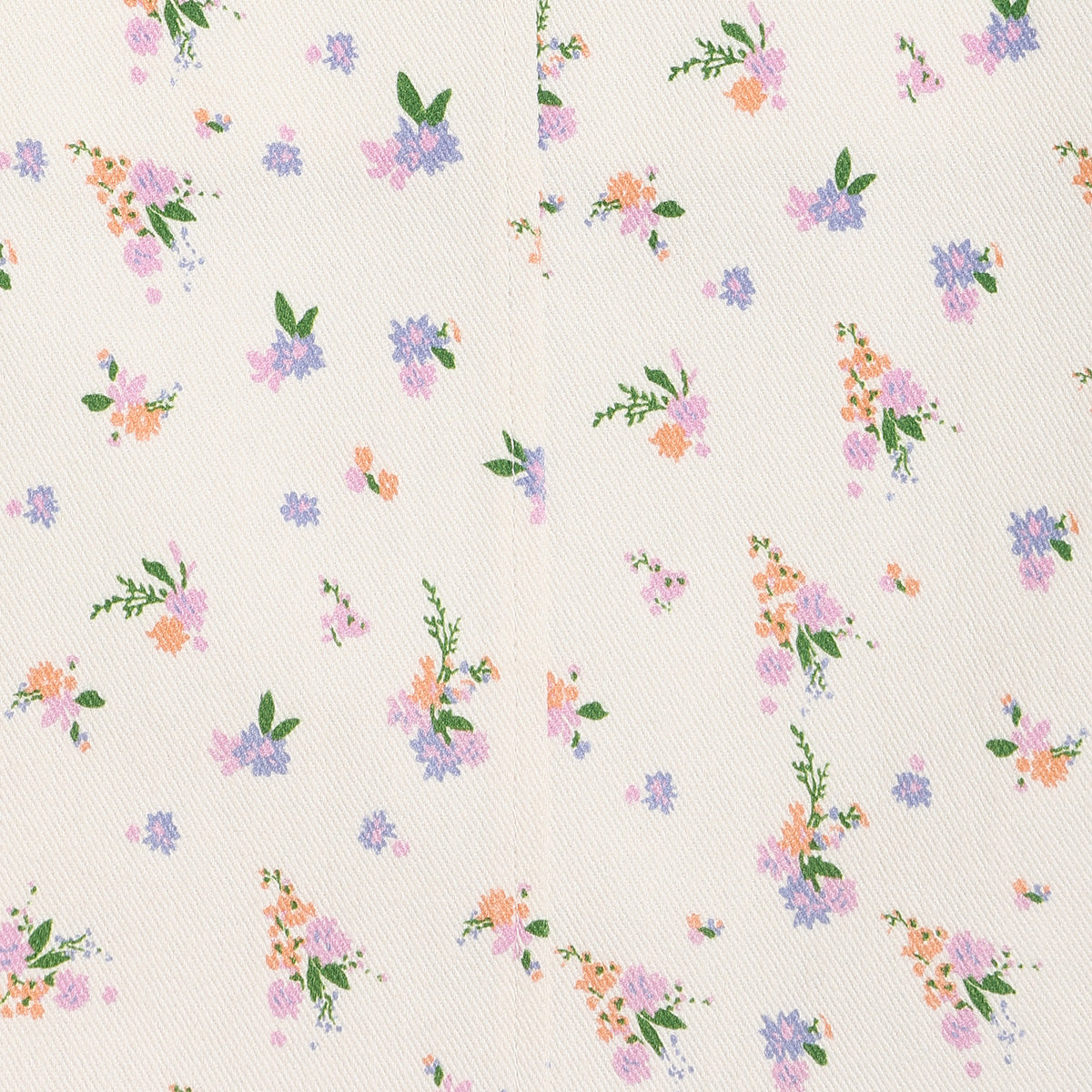 Baby Girls Floral Dungaree Set with T-Shirt, Pack of 2, Cream and Lavender
