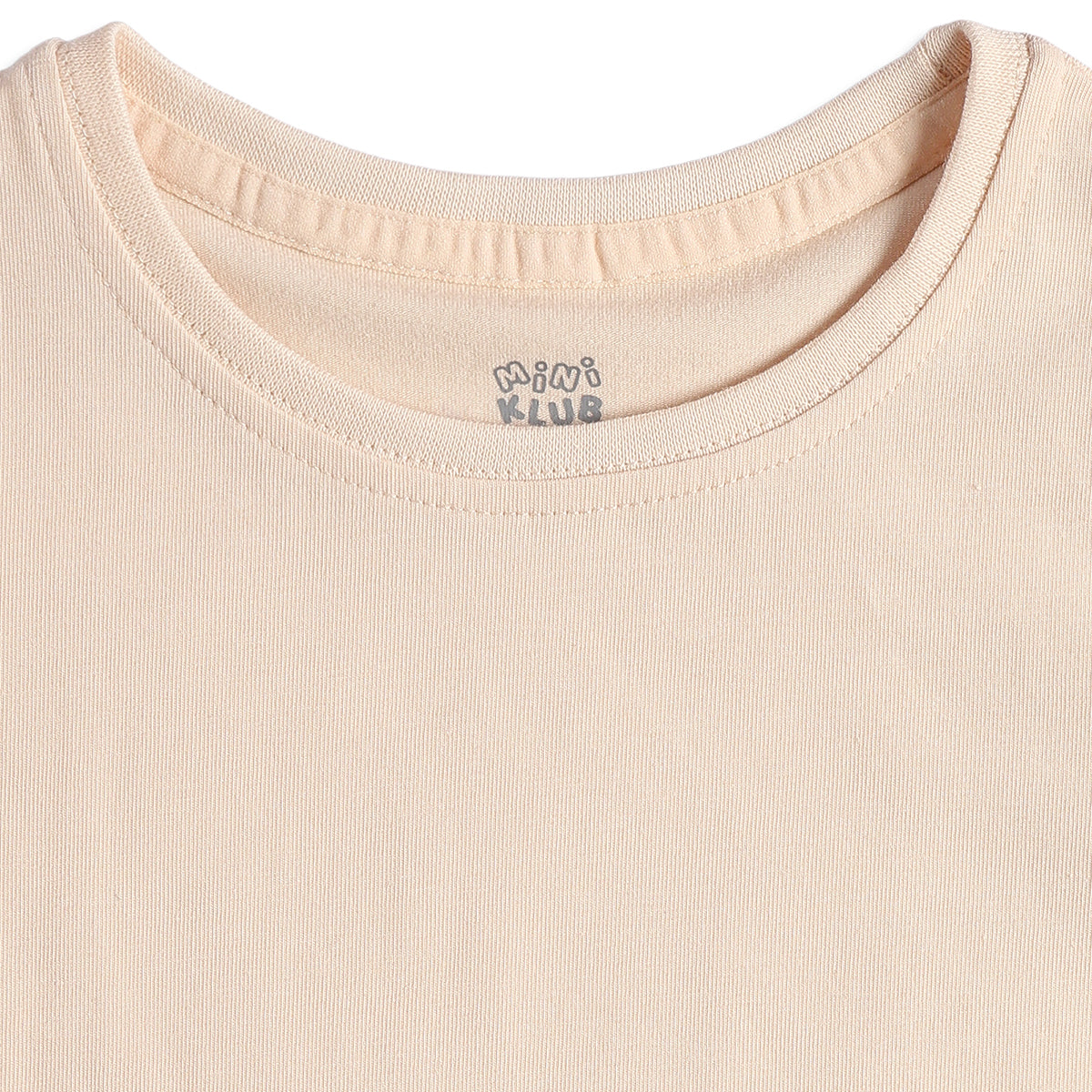Baby Girls Sage Green Dungaree Dress with Peach T-Shirt Casual 2-Piece Outfit Set
