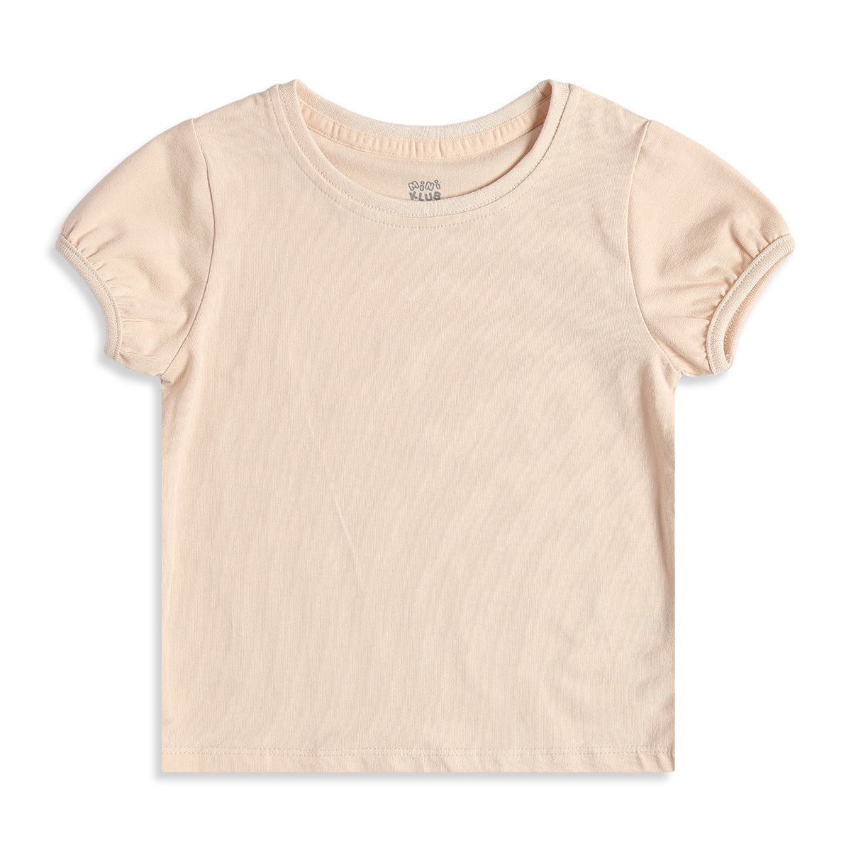 Baby Girls Sage Green Dungaree Dress with Peach T-Shirt Casual 2-Piece Outfit Set
