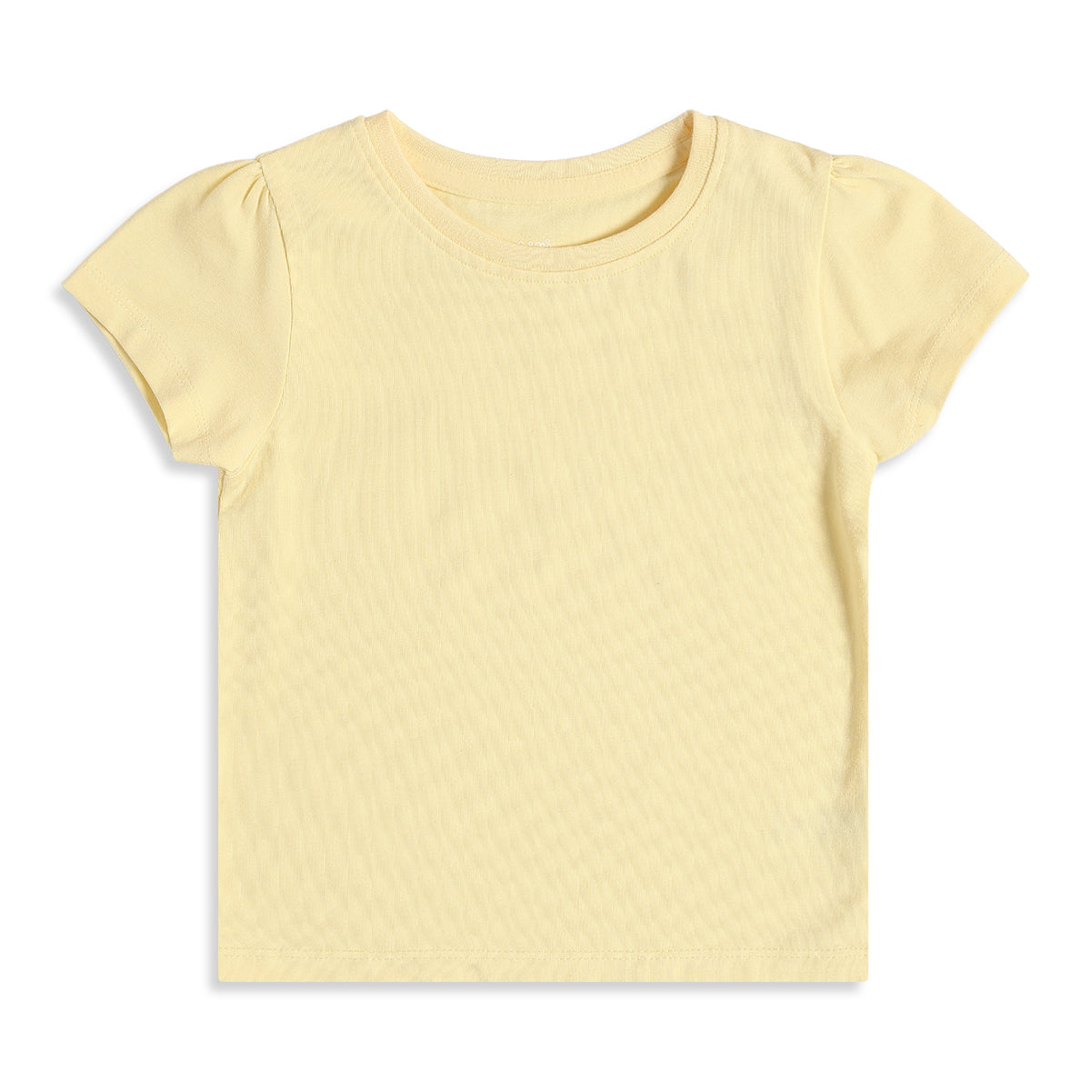 Baby Girls Yellow T-Shirt with White Embroidered Pinafore Dress Casual Outfit Set