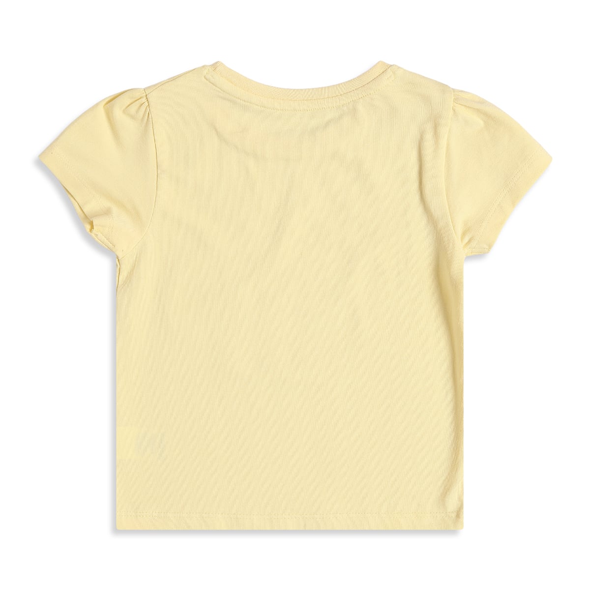 Baby Girls Yellow T-Shirt with White Embroidered Pinafore Dress Casual Outfit Set