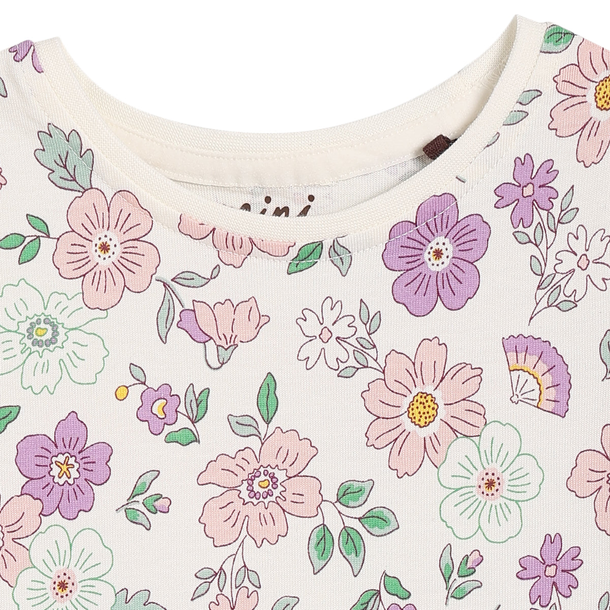 Baby Girls Floral Print T-Shirt and Solid Pinafore Pinny Pack of 2, Pink and Lilac