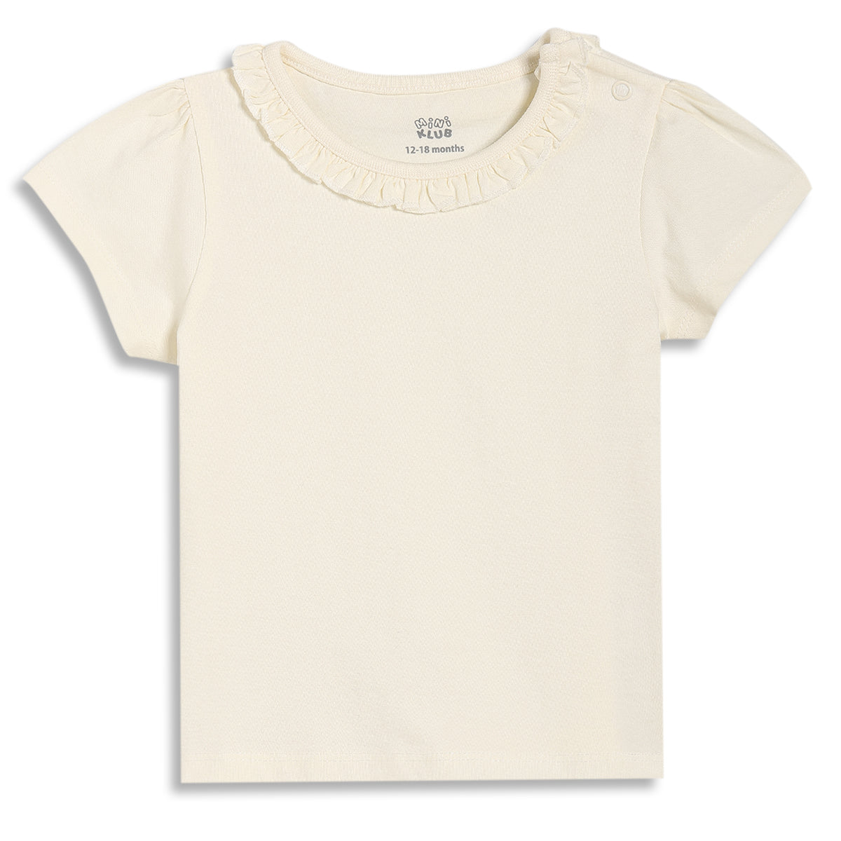 Baby Girls Embroidered Pinafore Set with Top, Yellow and Cream