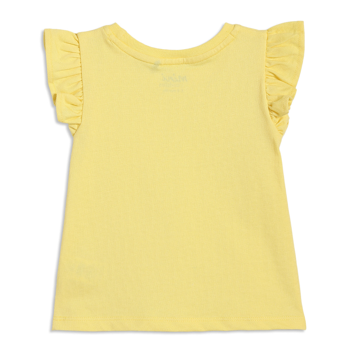 Baby Girls Floral Print Pinny Set with Yellow Top and Headband, Pack of 3, Cream and Yellow