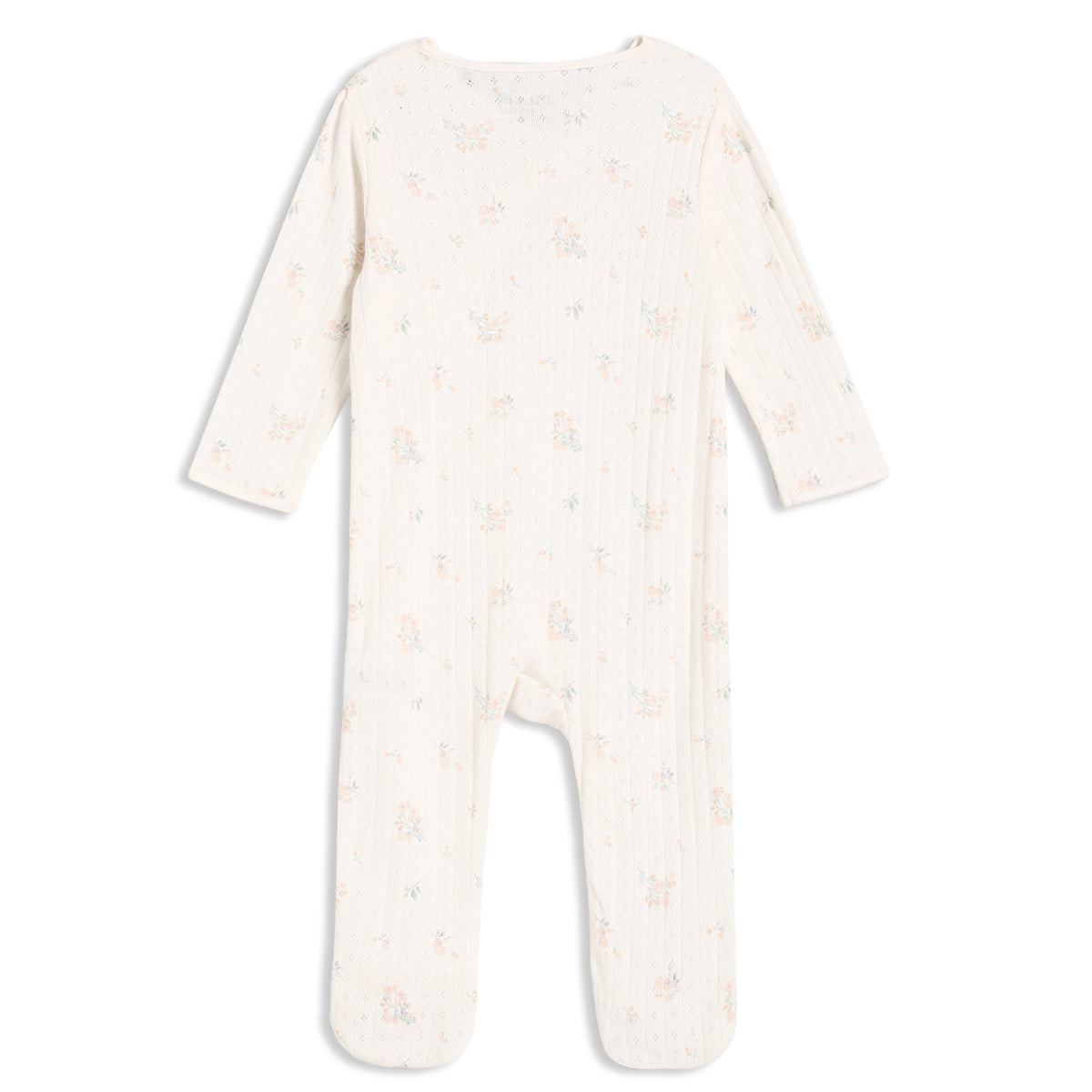 Baby Girls Printed Sleepsuit with Cap & Blanket Gift Set, Off White & Blush Pink