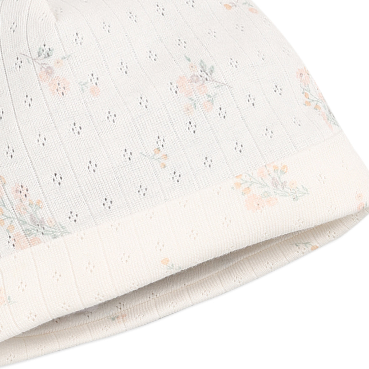 Baby Girls Printed Sleepsuit with Cap & Blanket Gift Set, Off White & Blush Pink