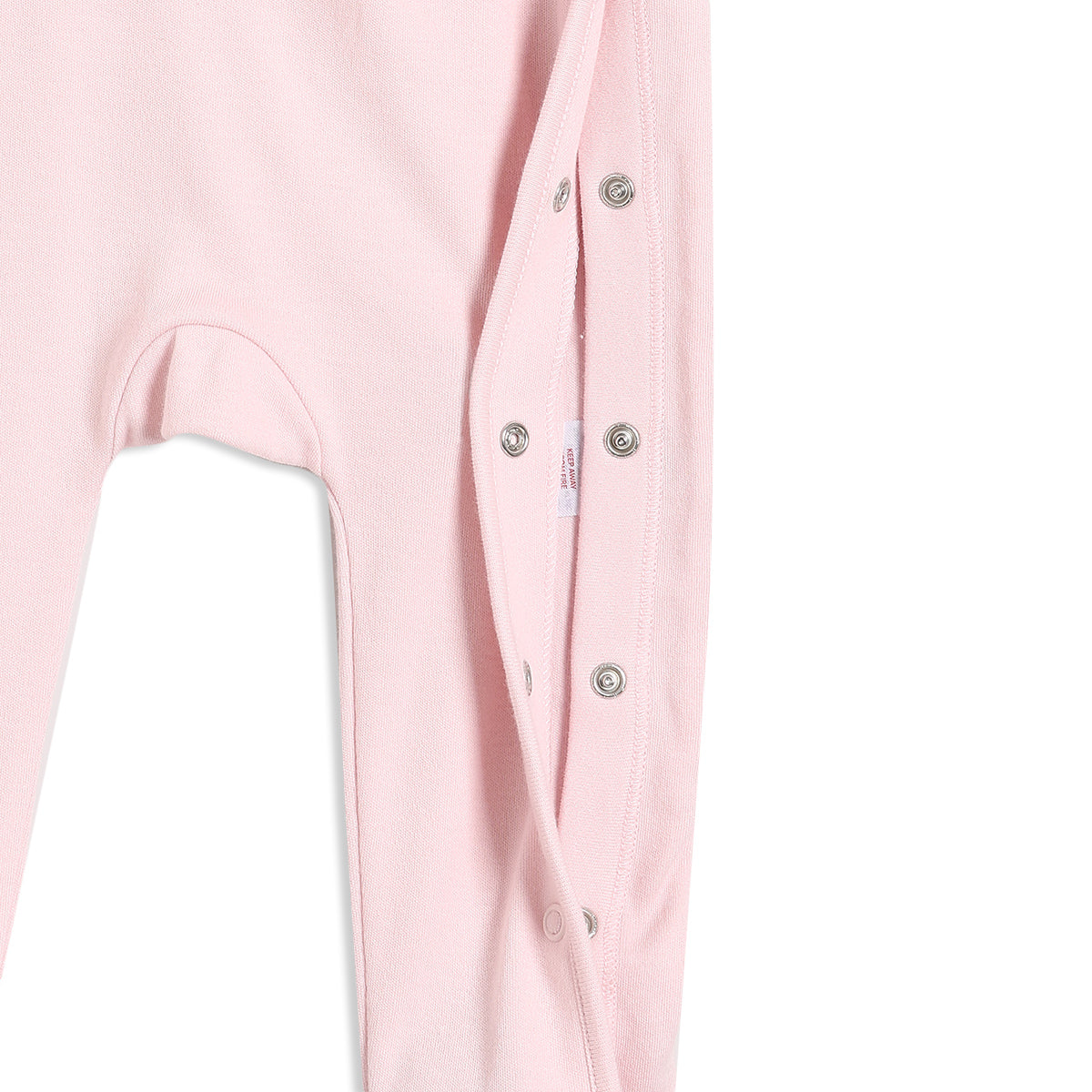 Baby Girls Typography Print Sleepsuit, Pink