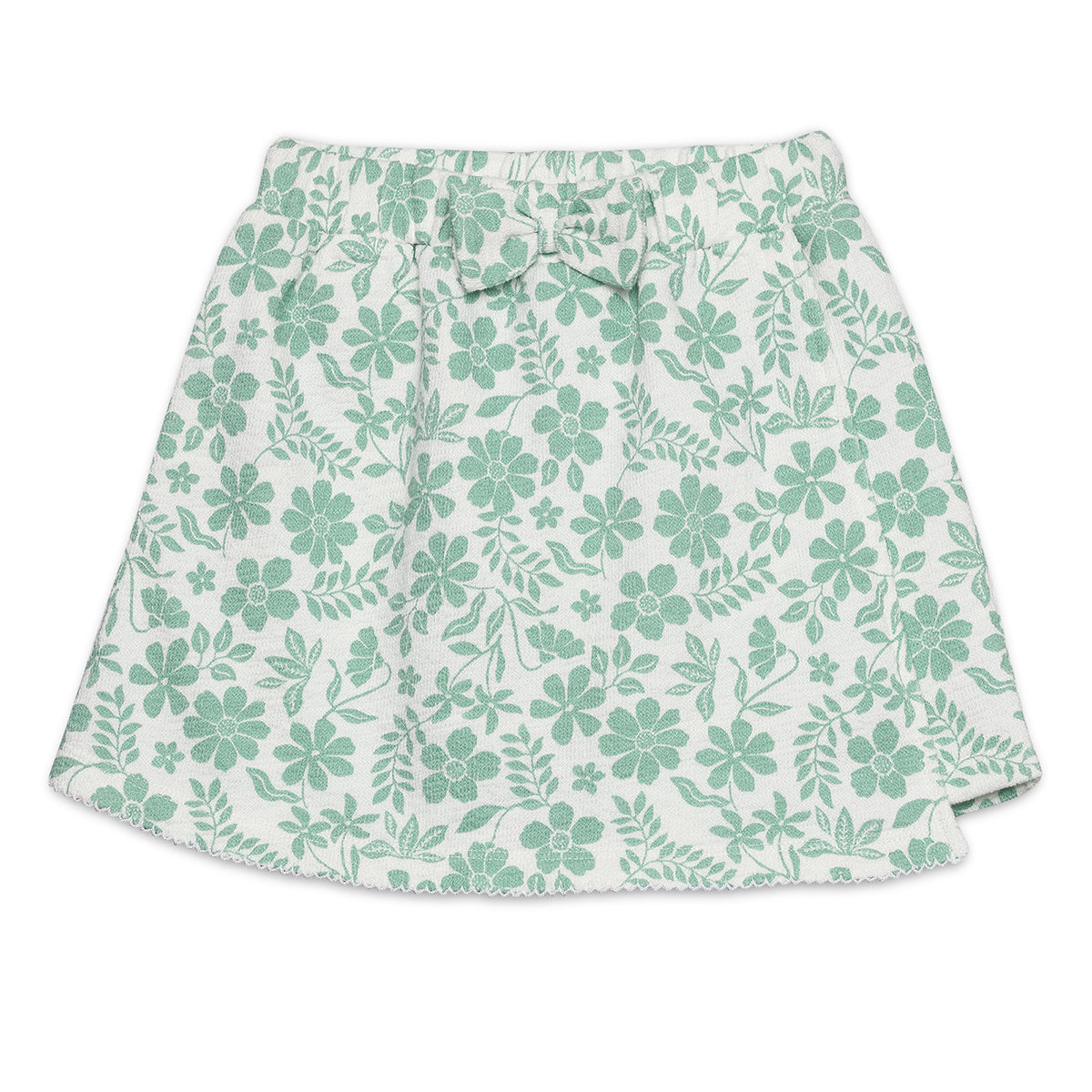 Baby Girls All-Over Floral Print Skorts, Green