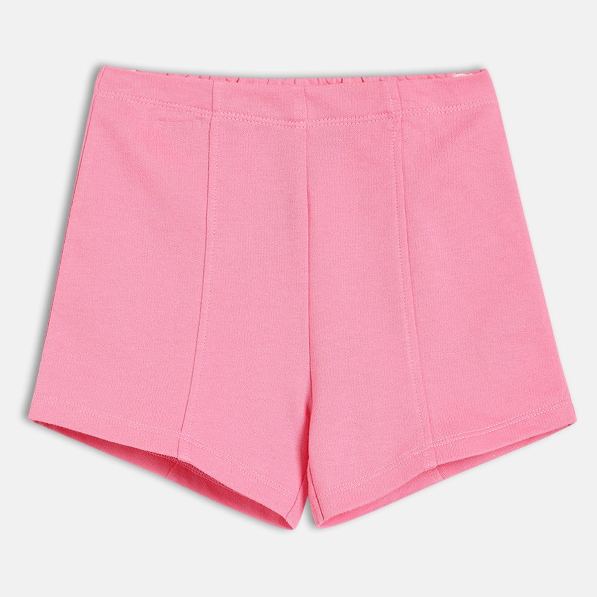Baby Girls Solid Knit Shorts, Pink