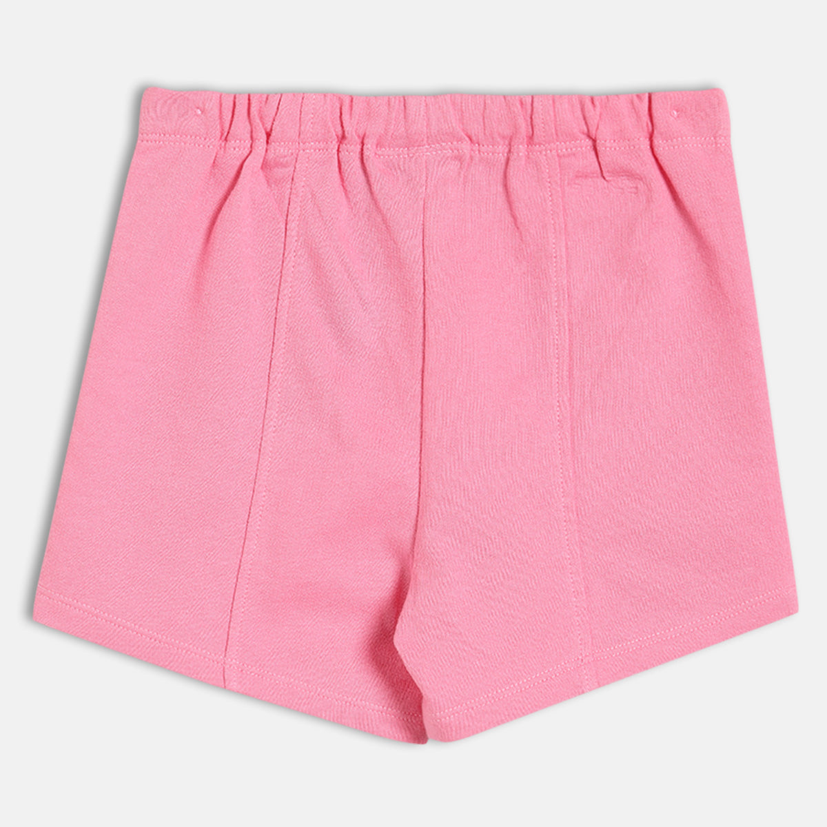 Baby Girls Solid Knit Shorts, Pink