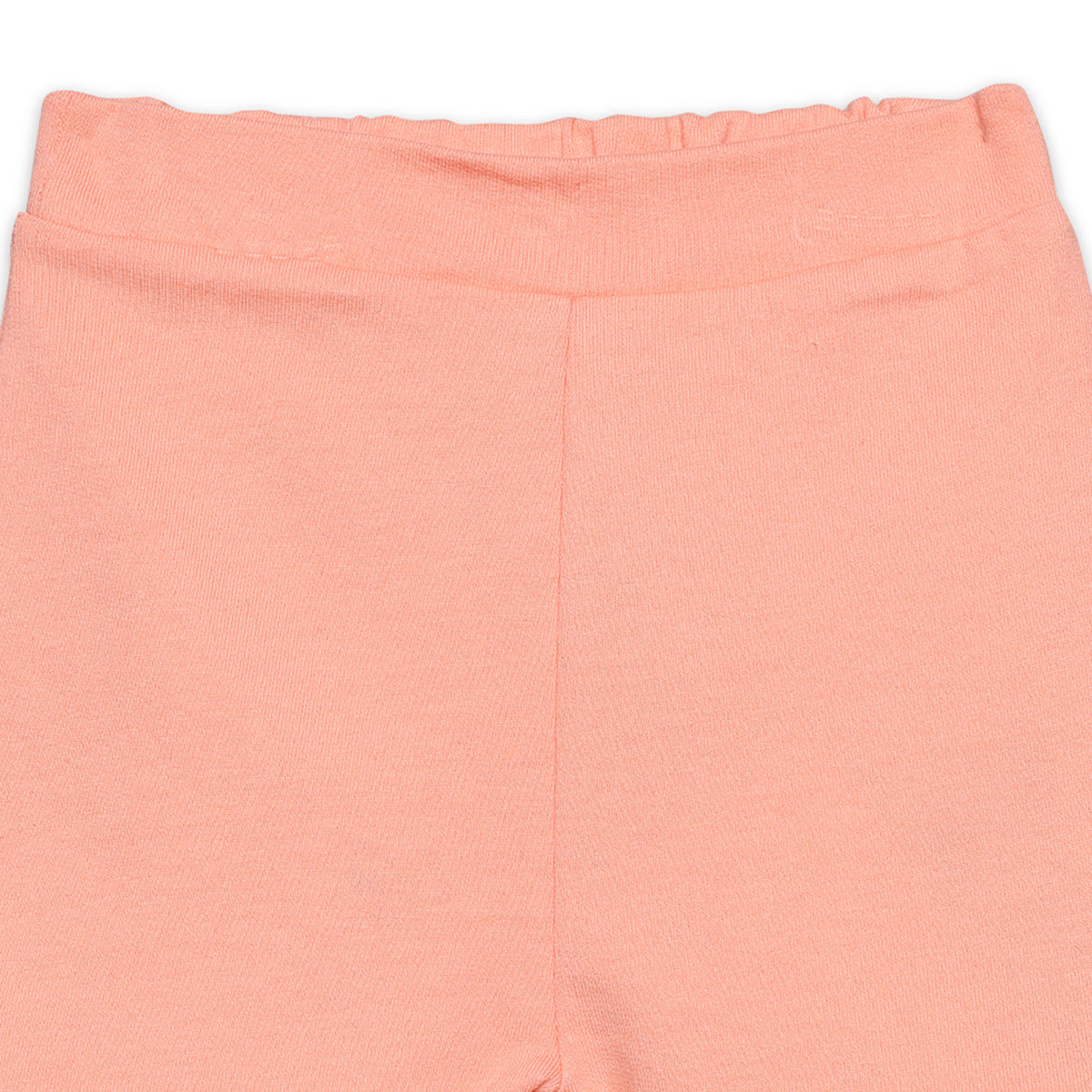 Baby Girls Solid Knit Shorts, Peach