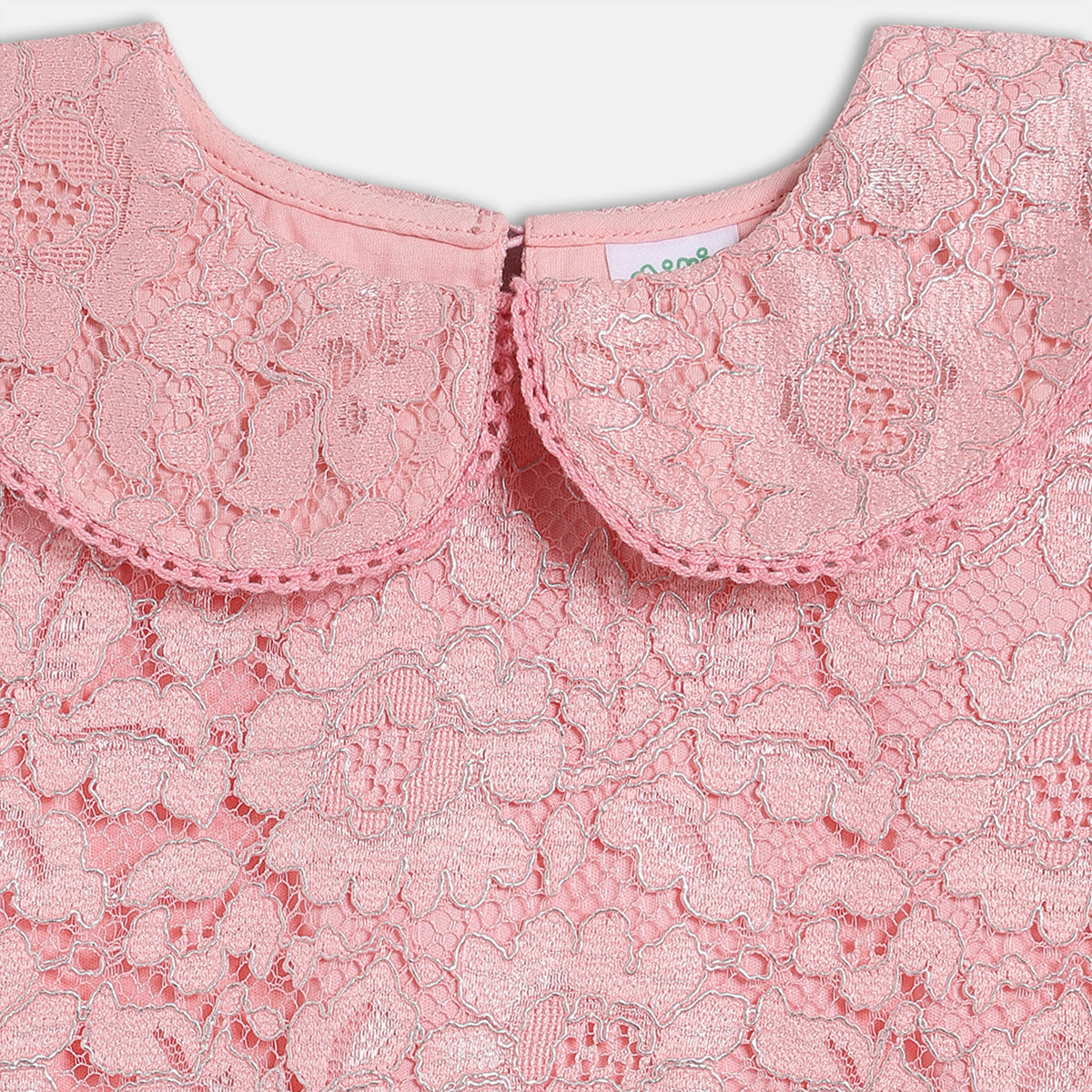 Baby Girls Floral Lace Top and Shorts Set, Pink