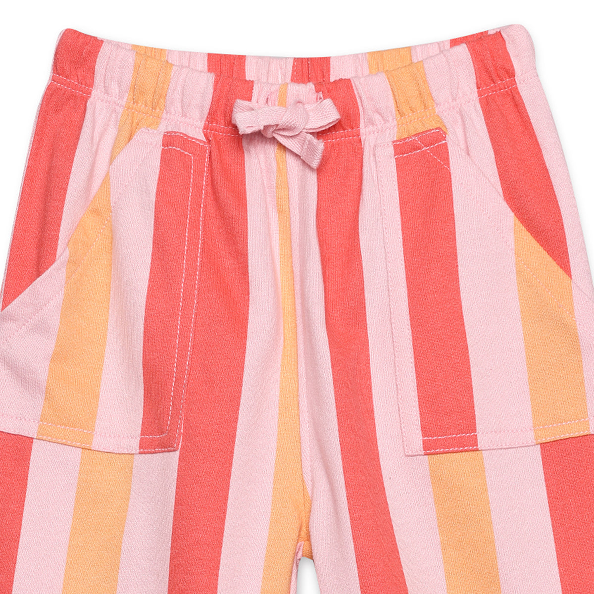 Baby Girls Love to Play Printed T-Shirt and Striped Pants Set, Multicolour