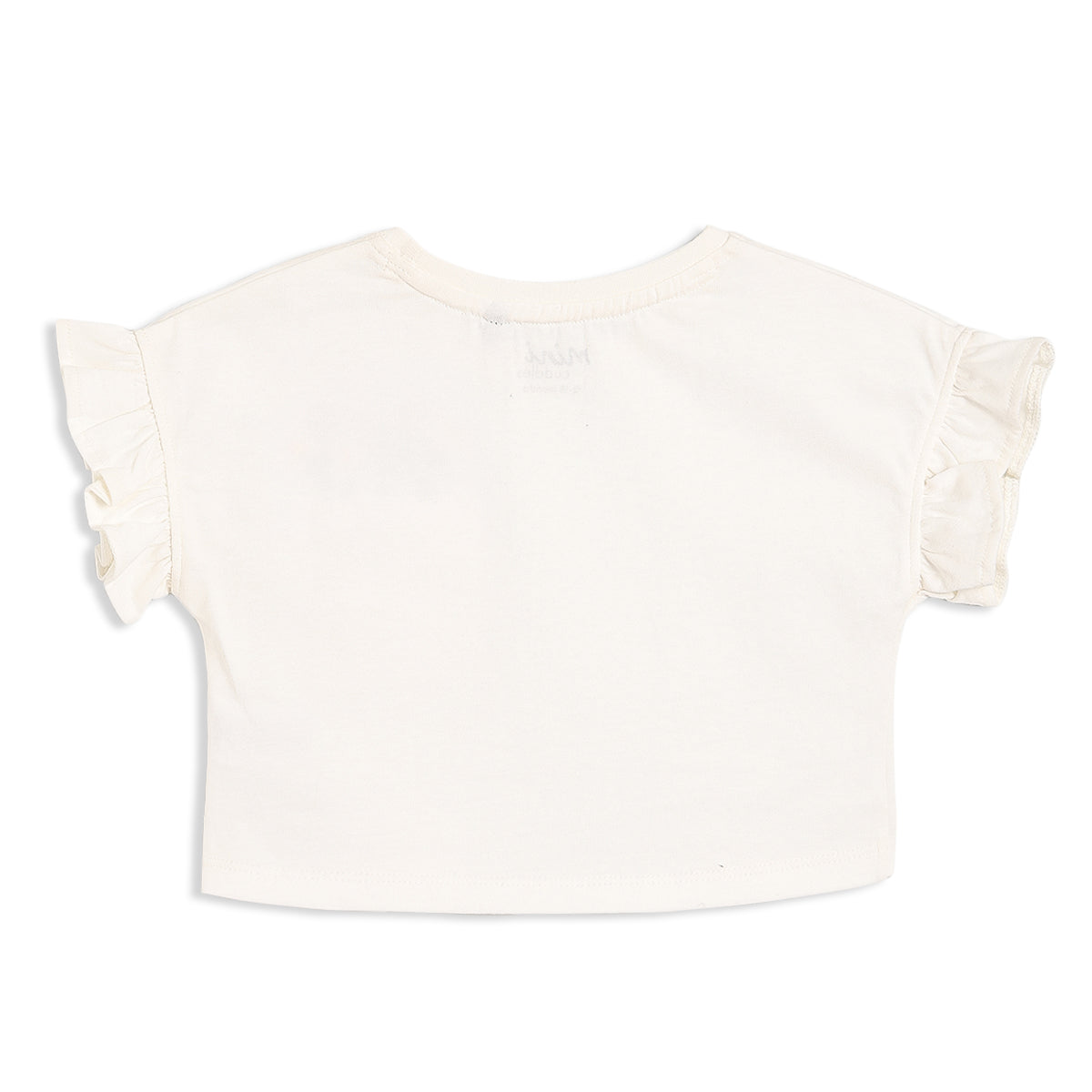 Baby Girls Top and Layered Skirt Set with Floral Embroidery, Cream and Pink