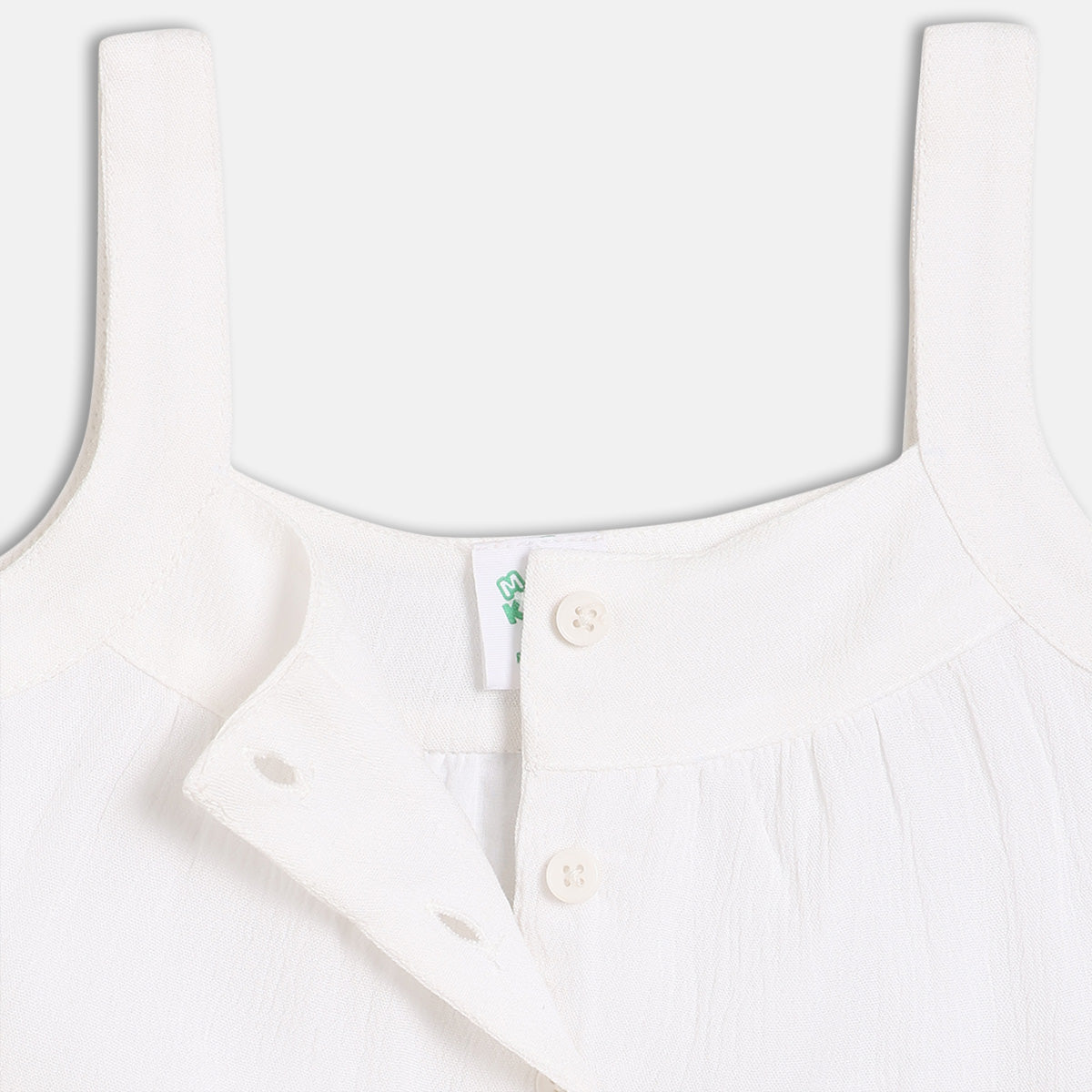 Baby Girls Printed Top And Skirt Set, White And Yellow