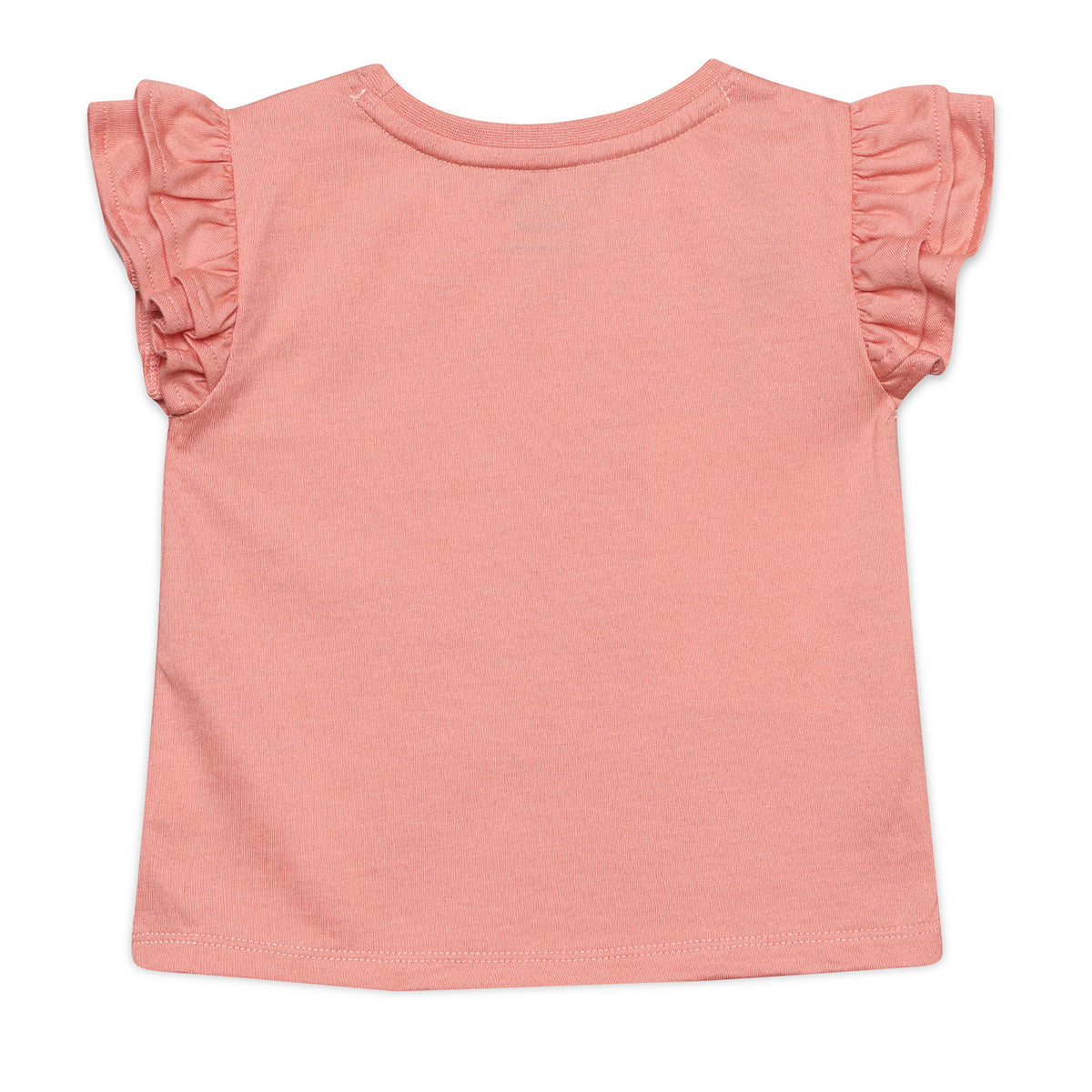 Baby Girls Text Printed Clothing Set, Peach