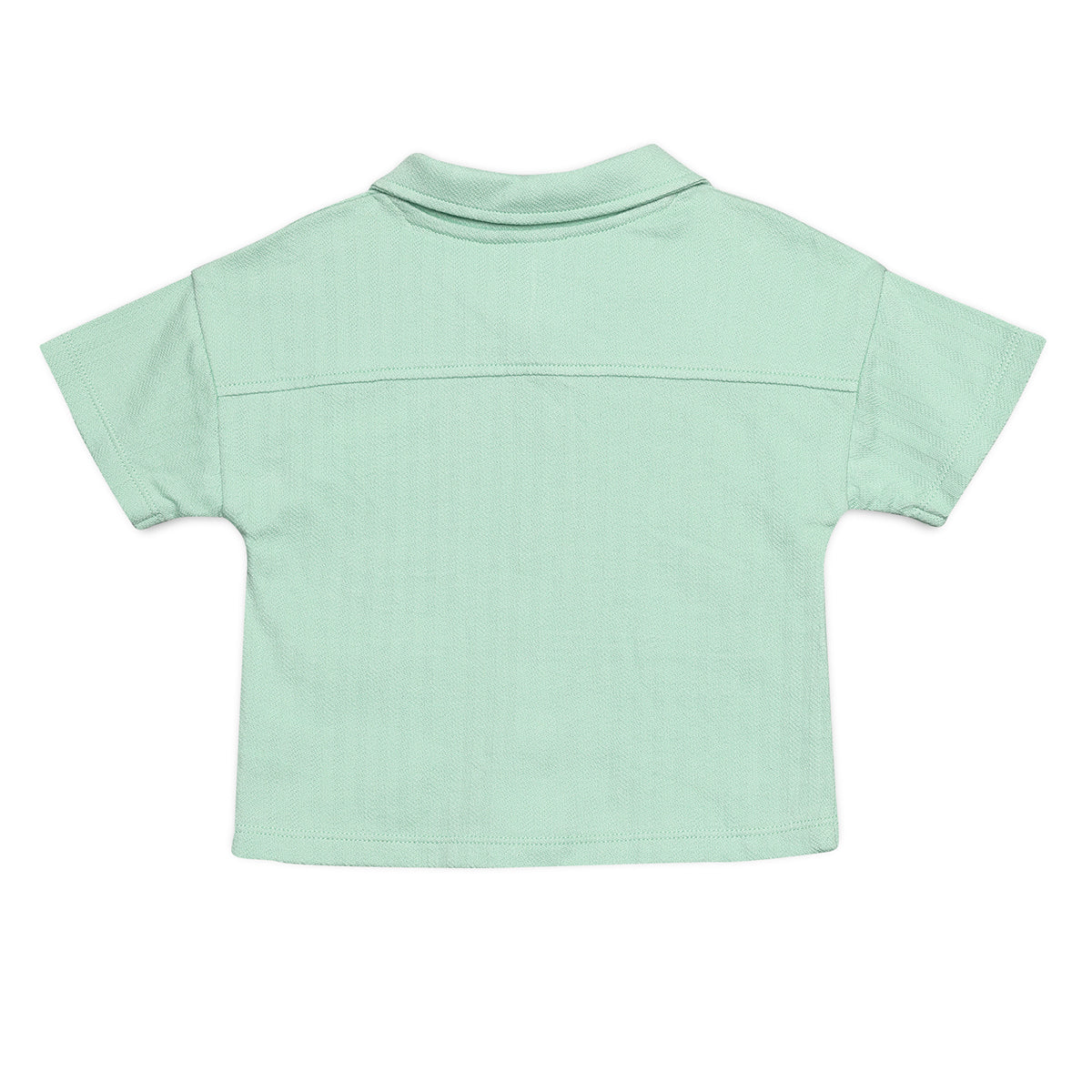 Baby Girls Daisy Embroidered Shirt and Shorts Coordinate Set, Mint Green
