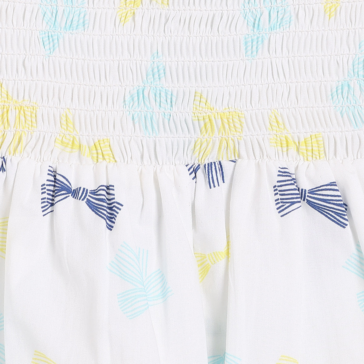 Baby Girls Printed Woven Top, Multicolour