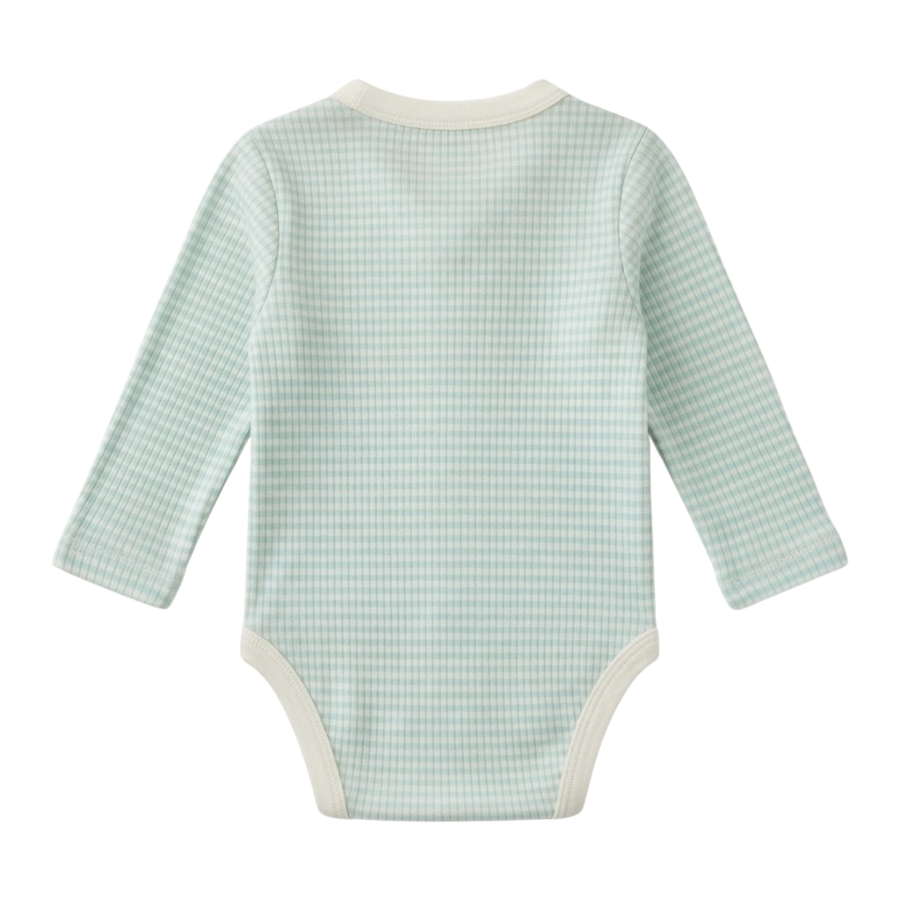 Baby Boys Mint Green Cotton Giraffe Embroidered Bodysuit Regular Fit Casual Wear