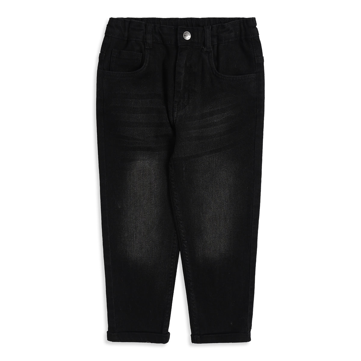 Baby Boys Black Denim Jeans Regular Fit Casual Kids Jeans