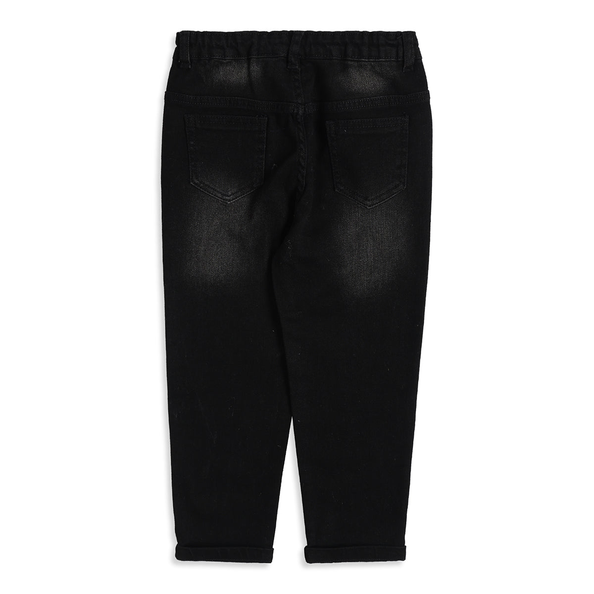 Baby Boys Black Denim Jeans Regular Fit Casual Kids Jeans