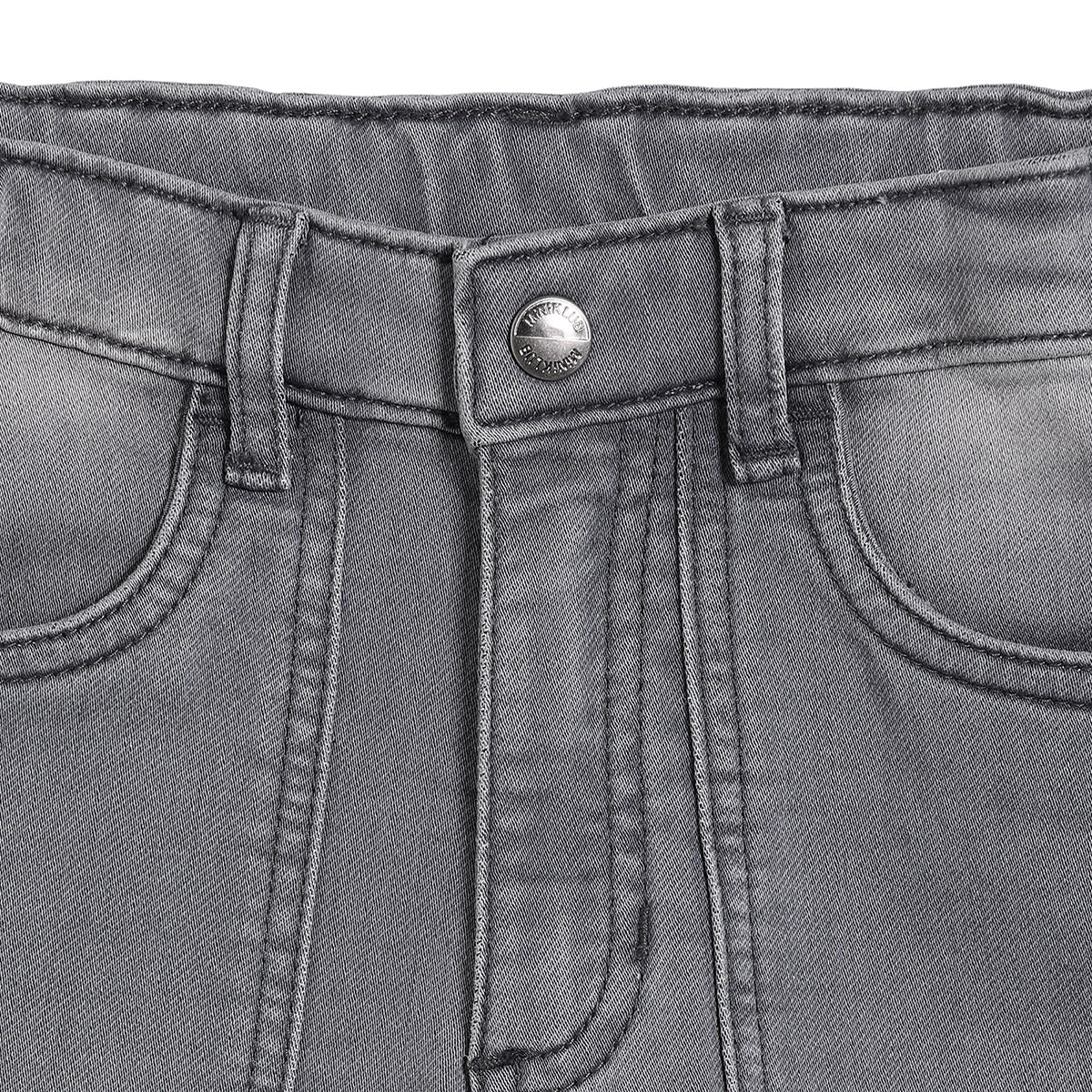 Boys Solid Denim Jeans, Grey