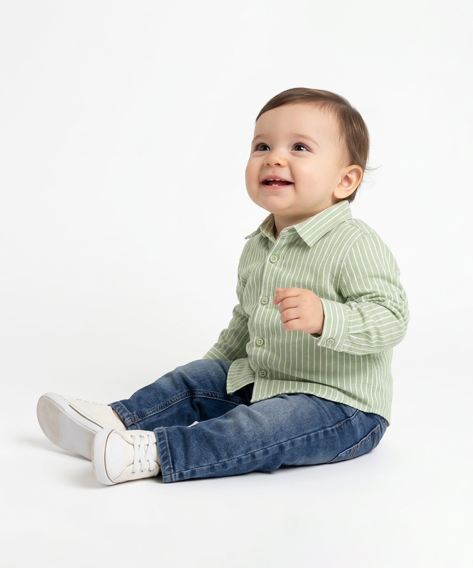 Baby Boys Solid Jeans, Blue
