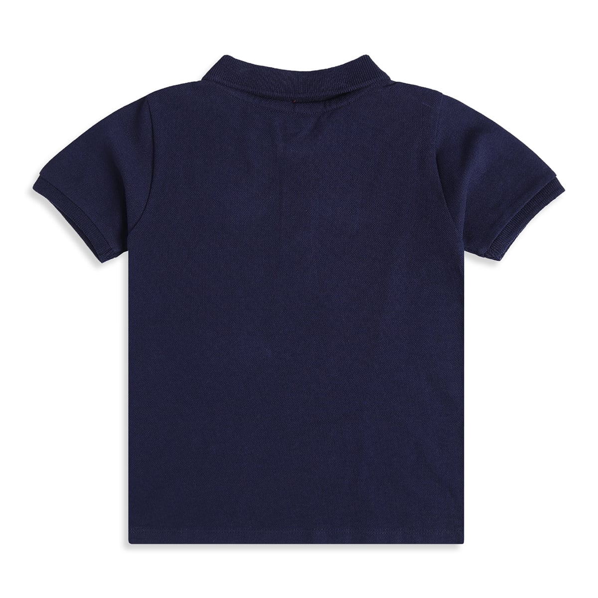Boys Navy Blue Cotton Polo T-Shirt Regular Fit Casual Kids T-Shirt