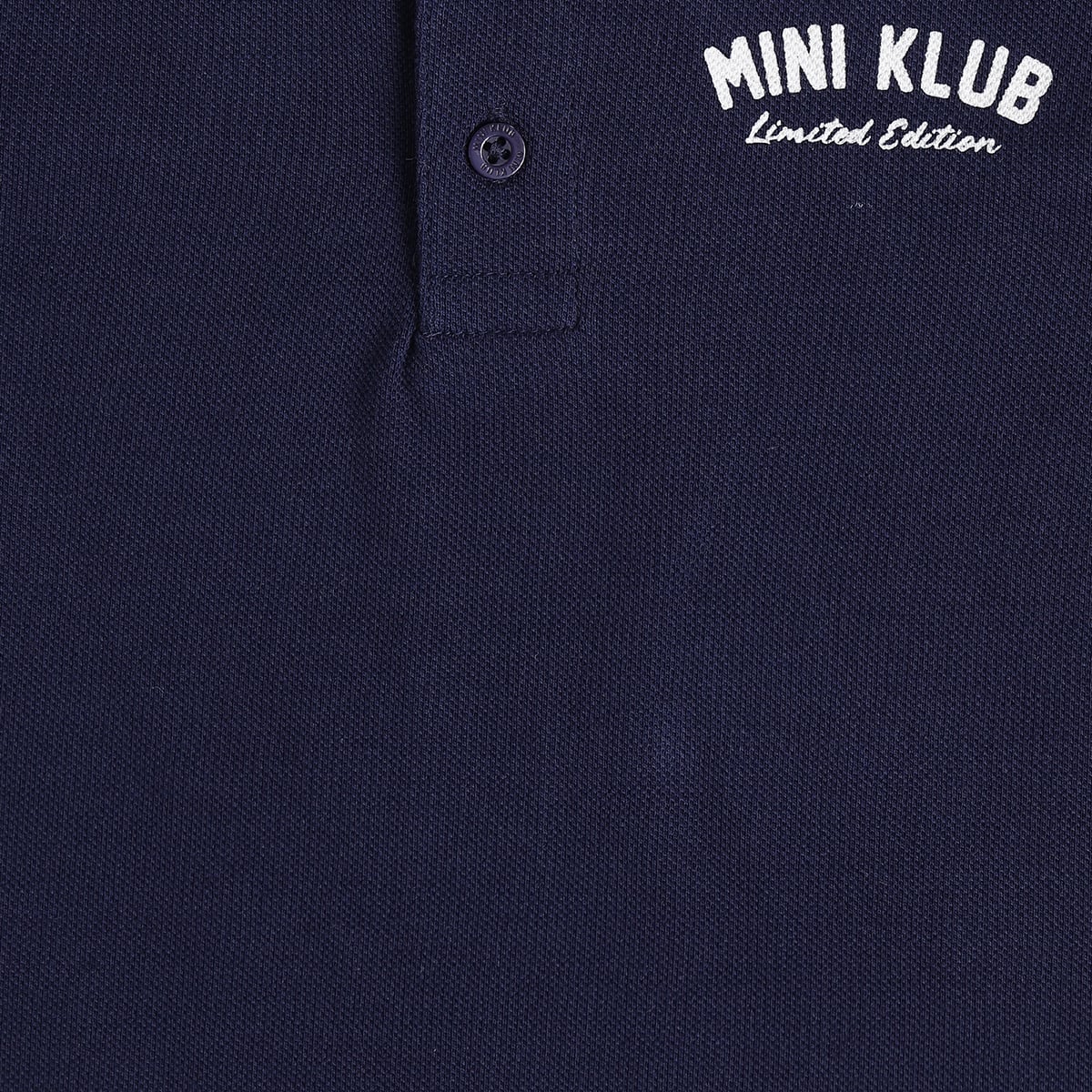 Boys Navy Blue Cotton Polo T-Shirt Regular Fit Casual Kids T-Shirt