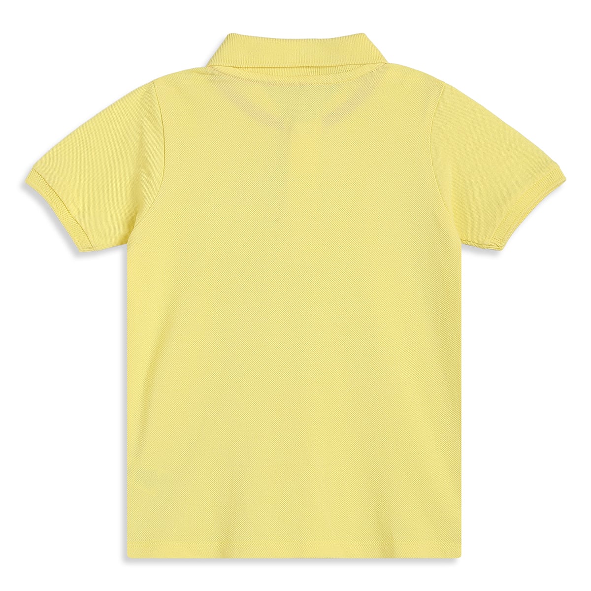 Baby Boys Yellow Cotton Logo Embroidered Polo T-Shirt Regular Fit Casual Wear