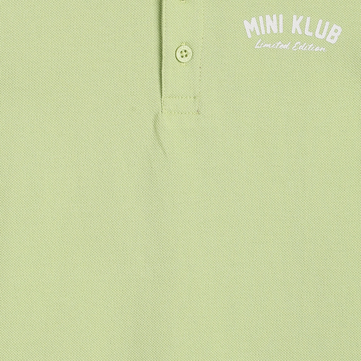 Baby Boys Light Green Cotton Logo Print Polo T-Shirt Regular Fit Casual Wear