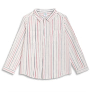 Boys Striped Shirt, Cream
