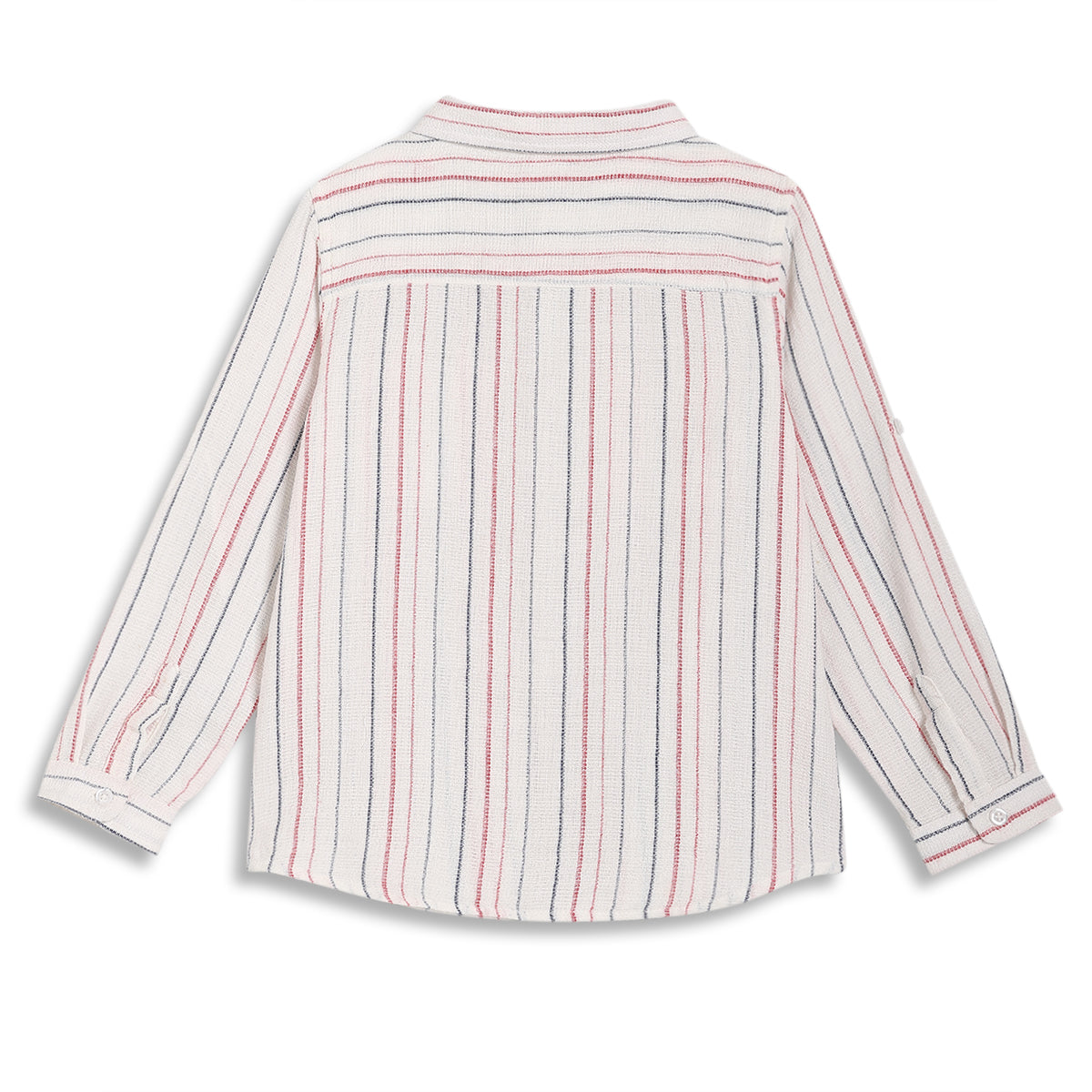 Boys Striped Shirt, Cream