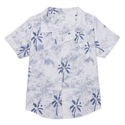 Baby Boys Tree Printed Shirt, Blue and White