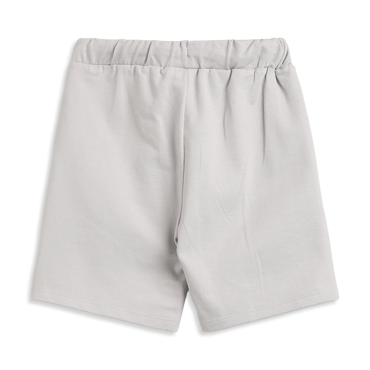 Boys Grey Football Printed Cotton Shorts Regular Fit Casual Kids Shorts