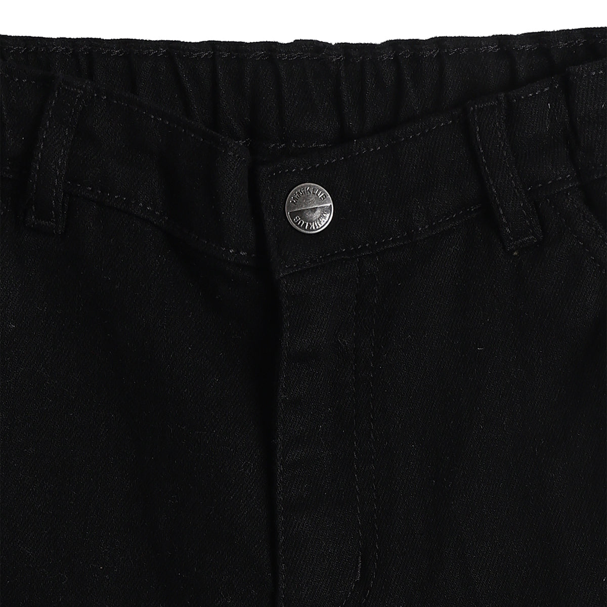 Baby Boys Black Cotton Denim Shorts Regular Fit Casual Kids Shorts
