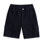 Baby Boys Dark Blue Cotton Denim Shorts Regular Fit Casual Kids Shorts