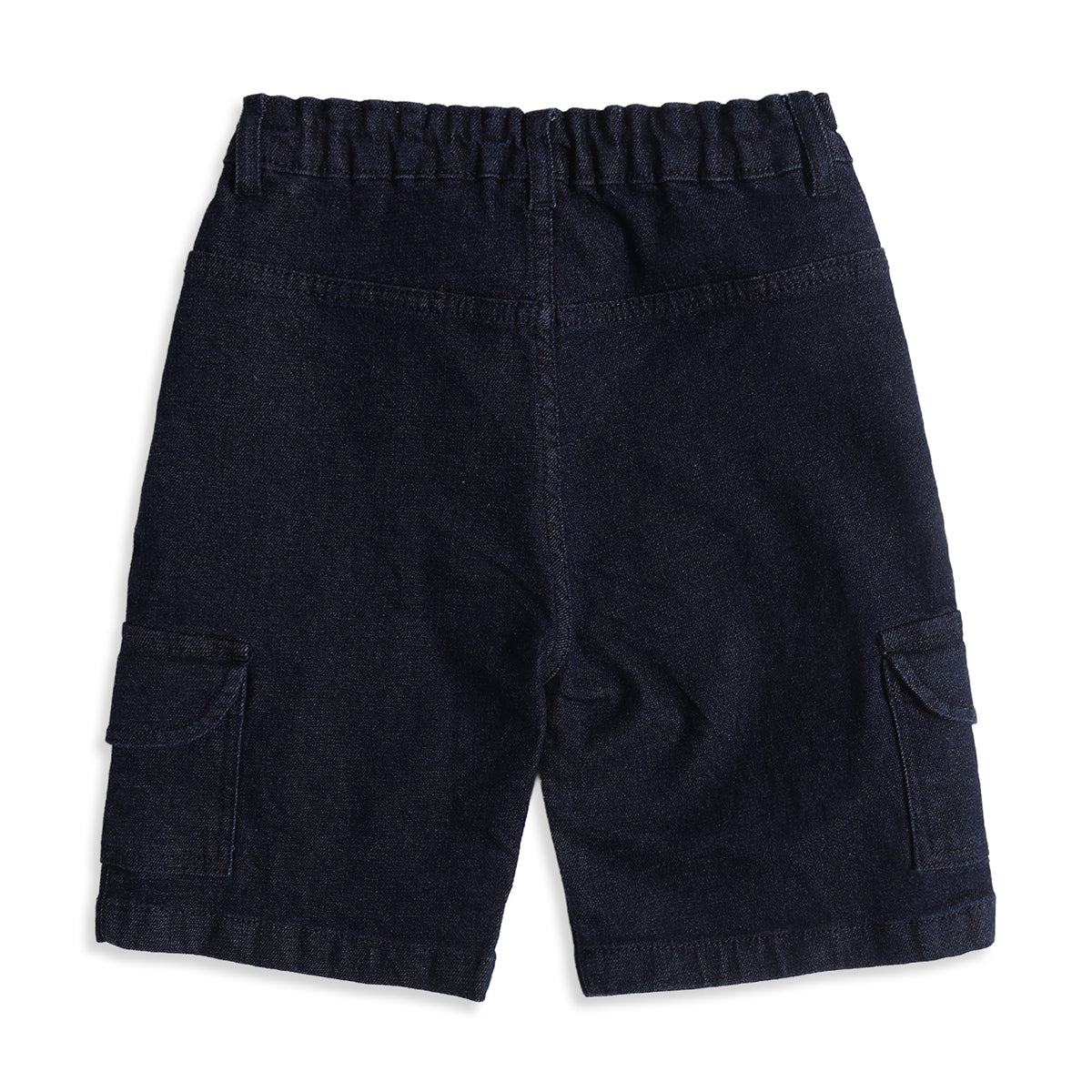 Baby Boys Dark Blue Cotton Denim Shorts Regular Fit Casual Kids Shorts