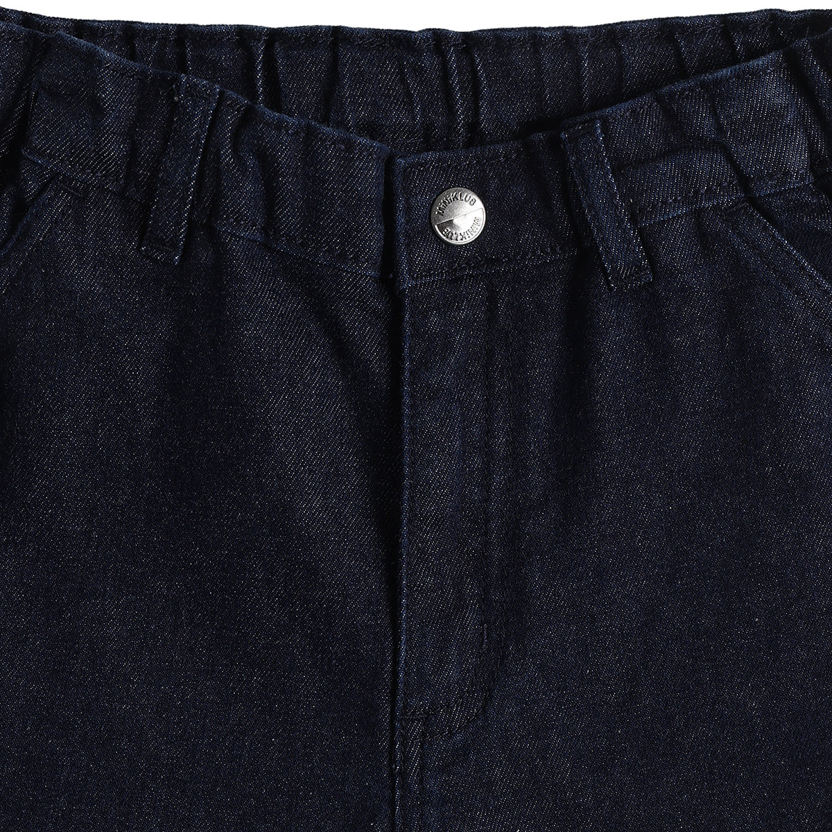 Baby Boys Dark Blue Cotton Denim Shorts Regular Fit Casual Kids Shorts