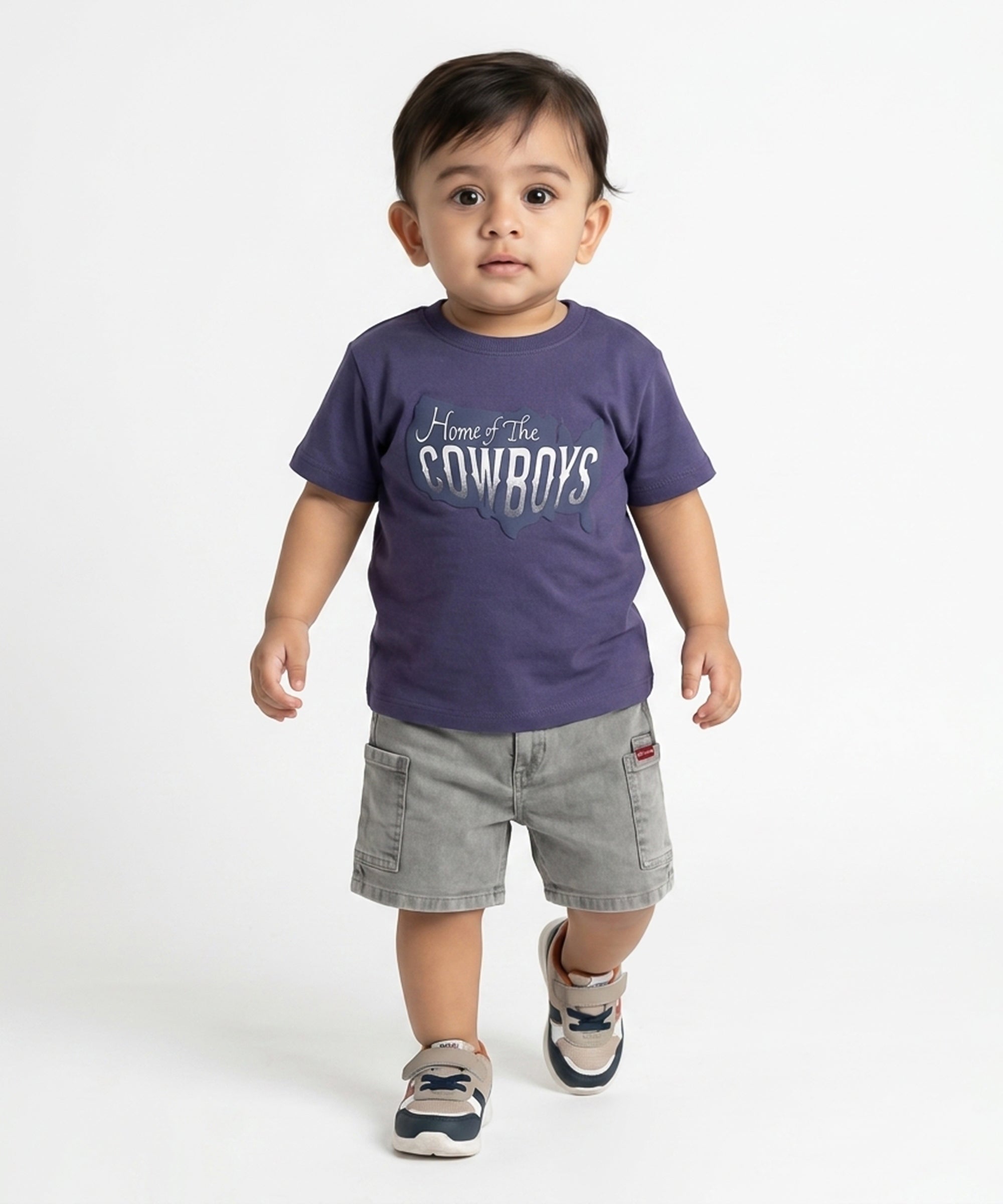 Kids Boys Solid Shorts, Grey