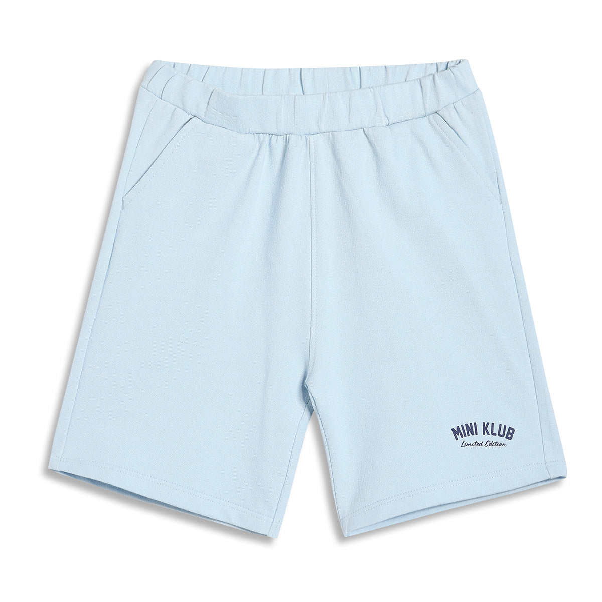Kids Boys Solid Shorts, Light Blue